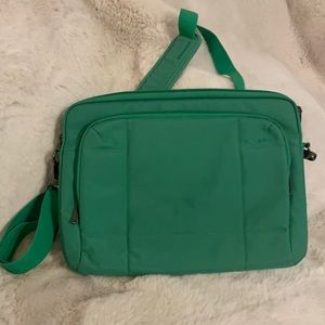 Tucano green cross body padded computer/laptop bag